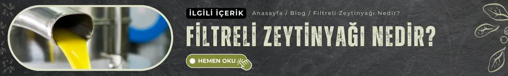 filtreli zeytinyağı nedir
